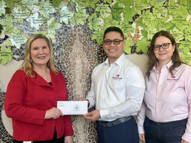 Molly Maid makes donation to My Father’s House